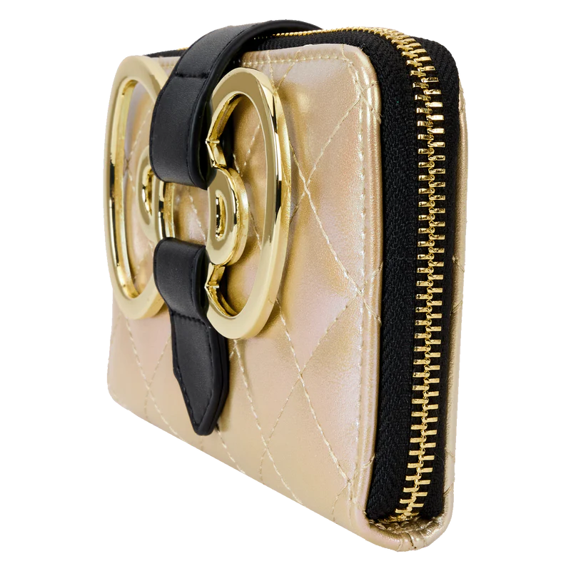 SANRIO 50TH ANNIVERSARY GOLD ZIP AROUND WALLET