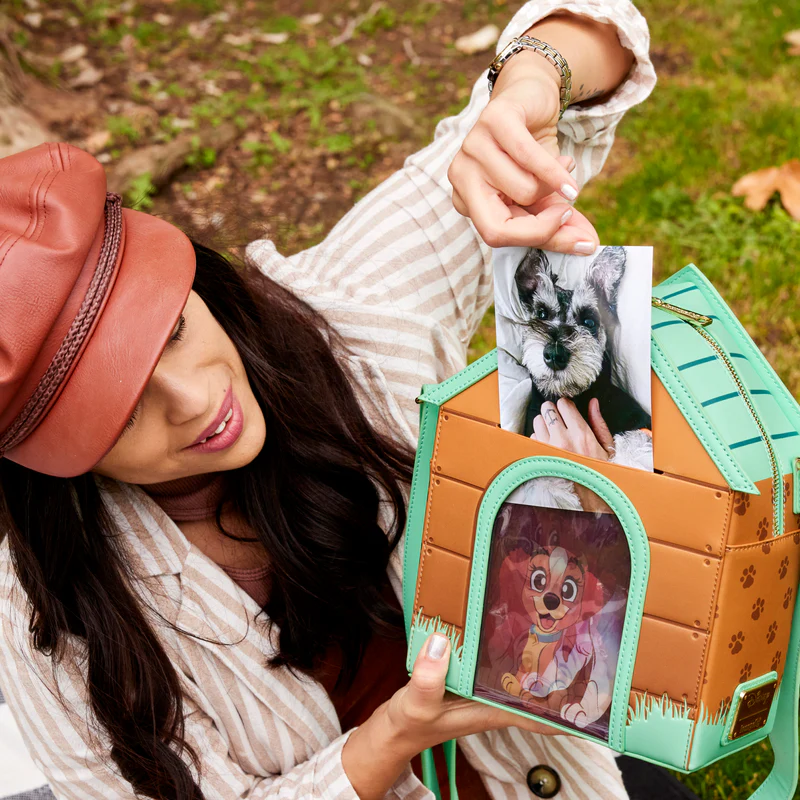 I HEART DOGS FIGURAL LENTICULAR CROSS BODY BAG - DISNEY