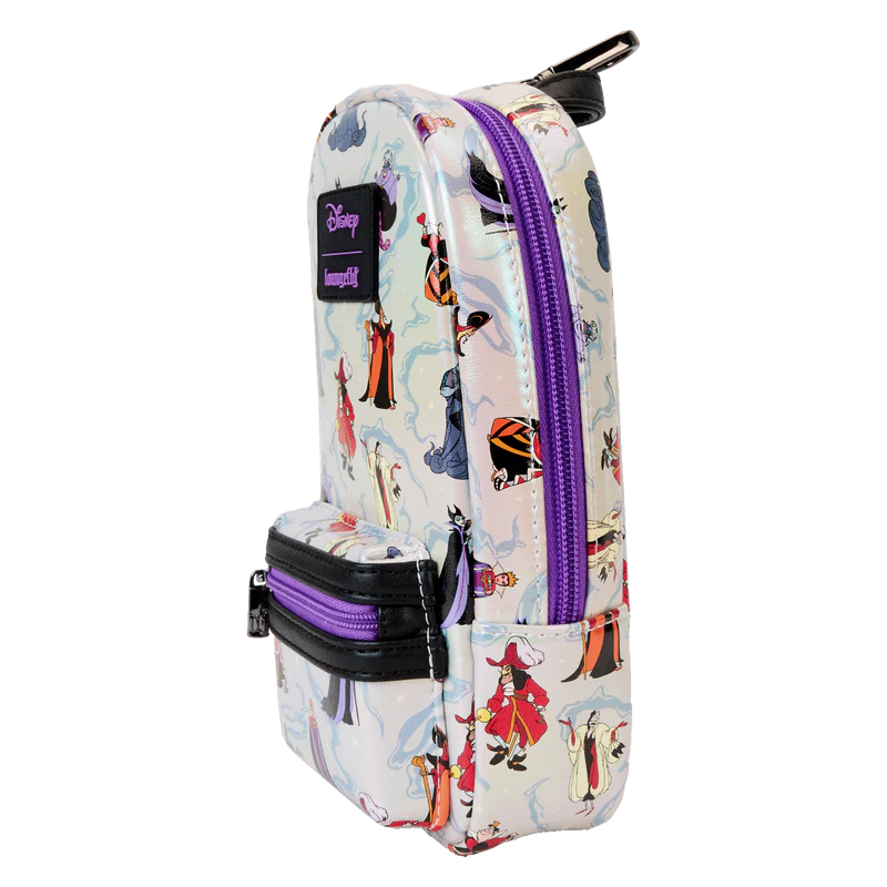 DISNEY VILLAINS IRIDESCENT MINI BACKPACK PENCIL CASE