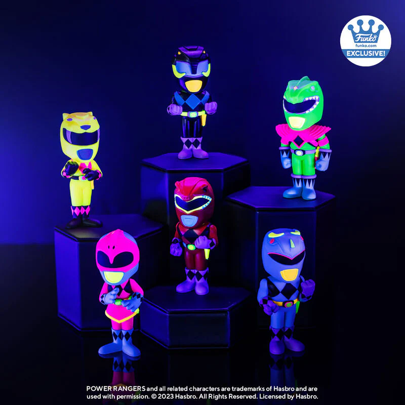MIGHTY MORPHIN POWER RANGERS 6-PACK VINYL SODA WITH COOLER