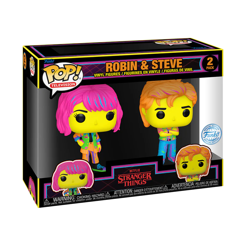 ROBIN AND STEVE (BLACK LIGHT) - STRANGER THINGS