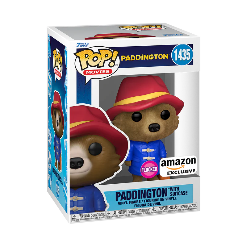 PADDINGTON WITH SUITCASE (FLOCKED)