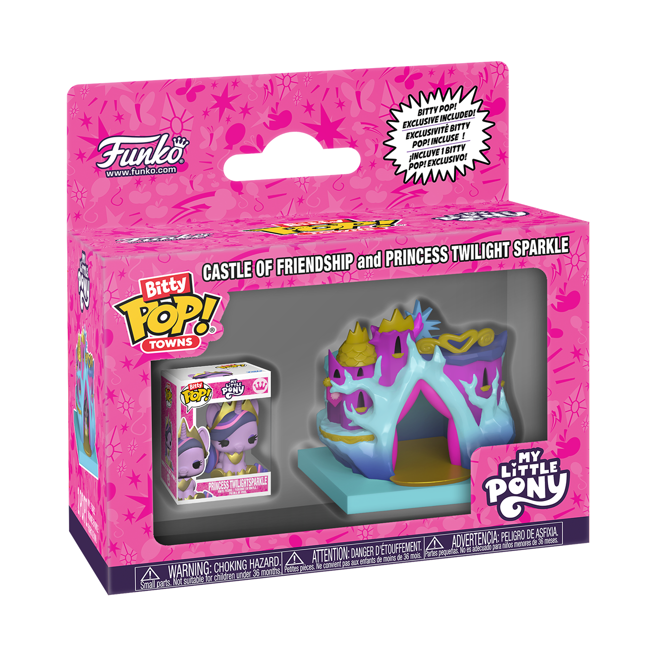 Bitty Pop! Towns Castle of Friendship and Princess Twilight Sparkle