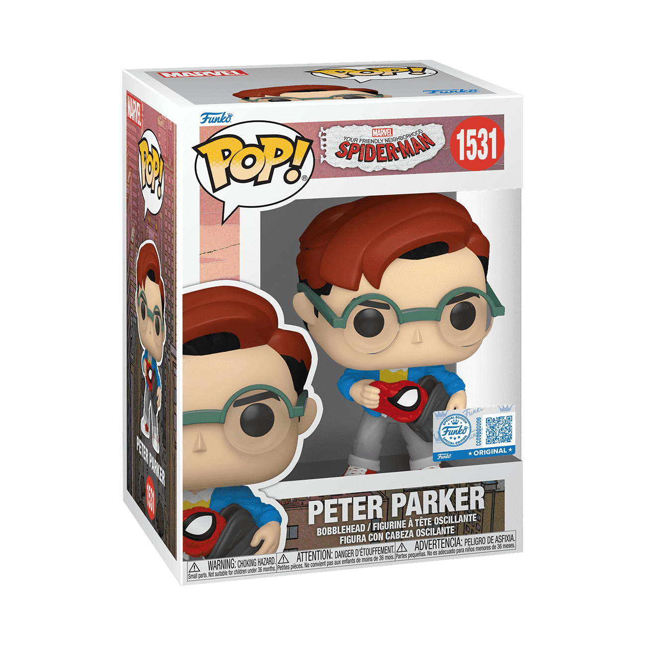 Pop! Peter Parker (Holding Backpack)