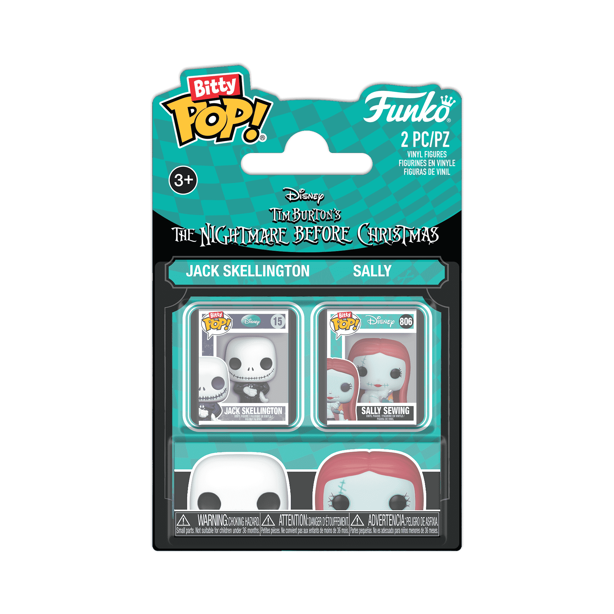 Bitty Pop! Jack Skellington & Sally Sewing 2-Pack