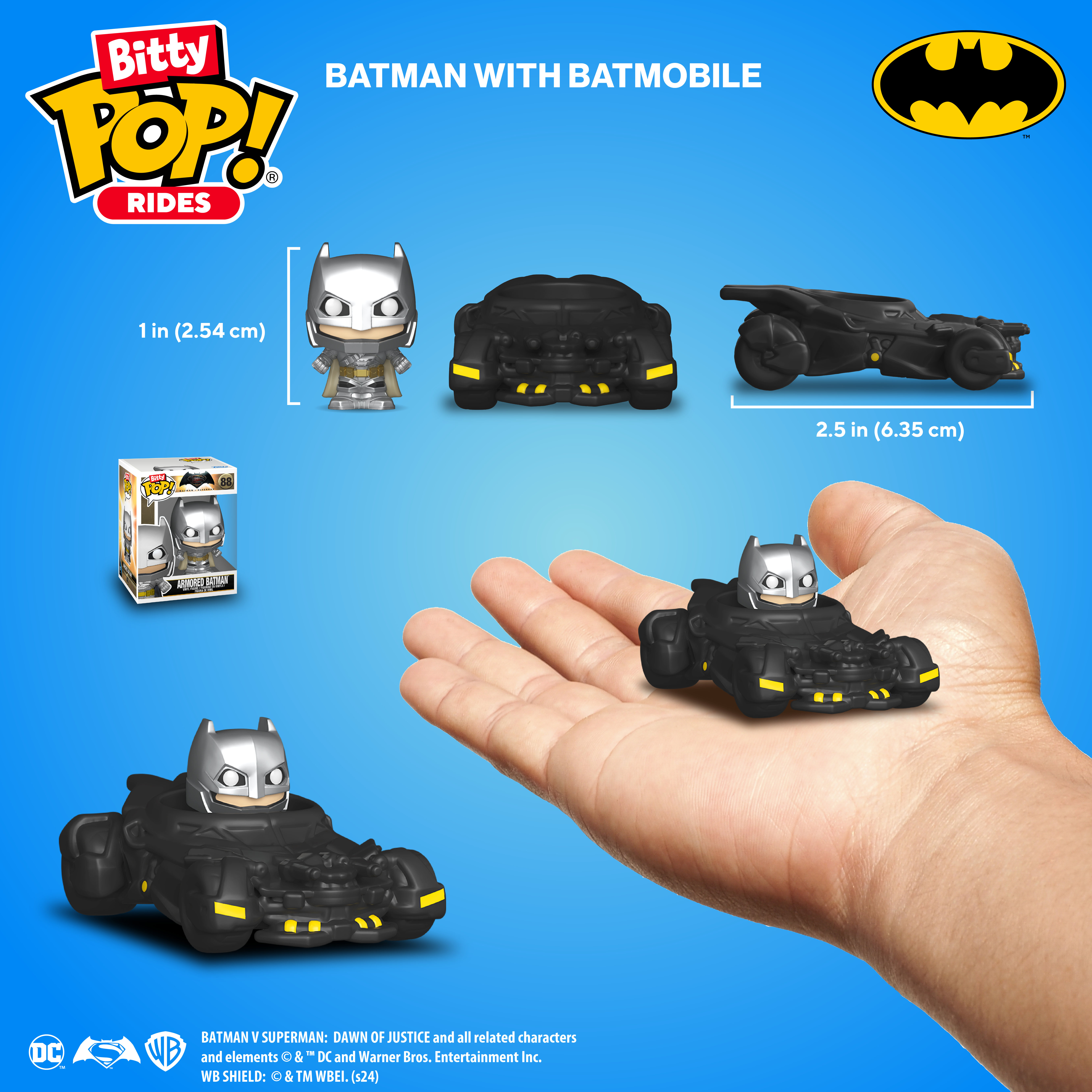 Bitty Pop! Rides Batman with Batmobile