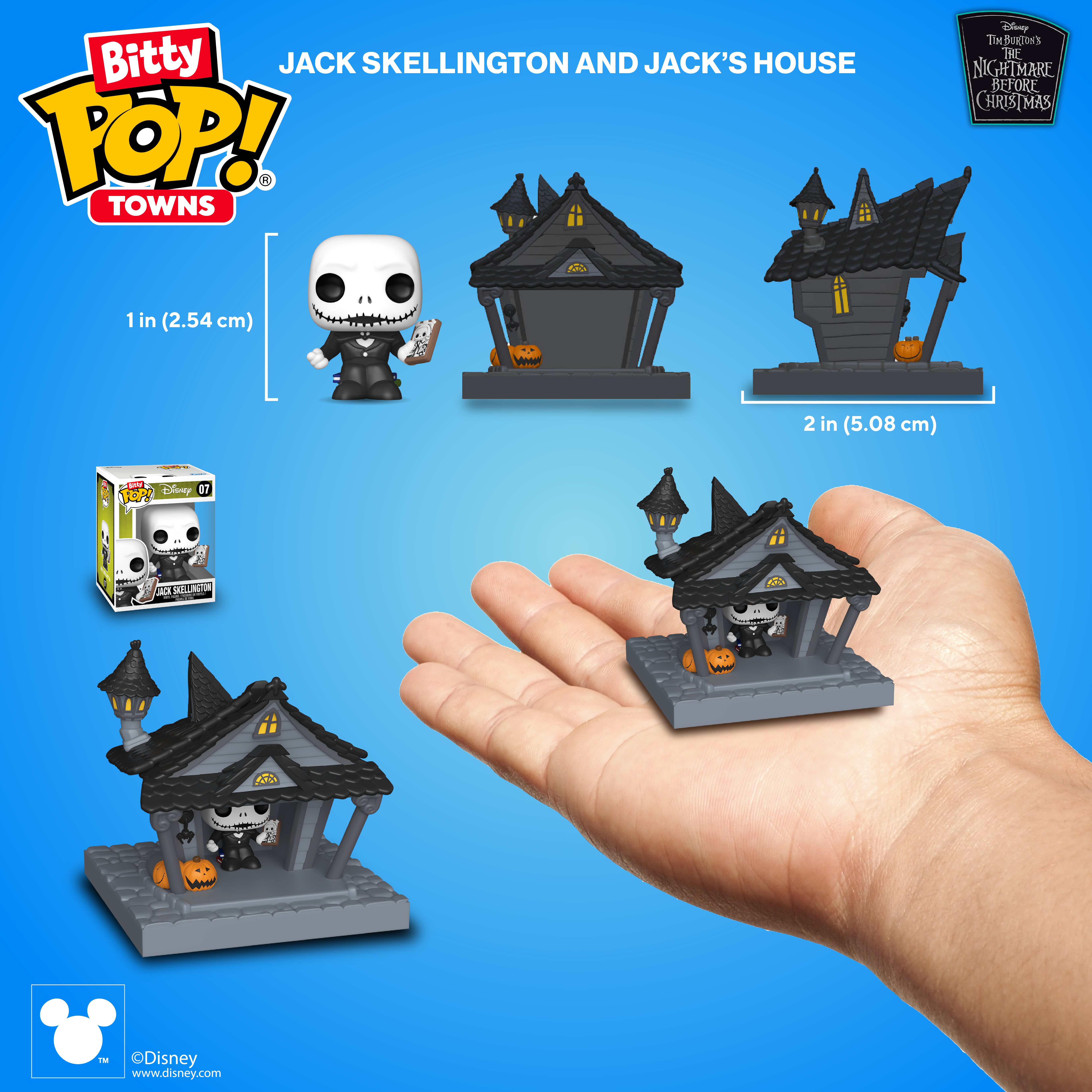 Bitty Pop! Towns Jack Skellington and Jack's House