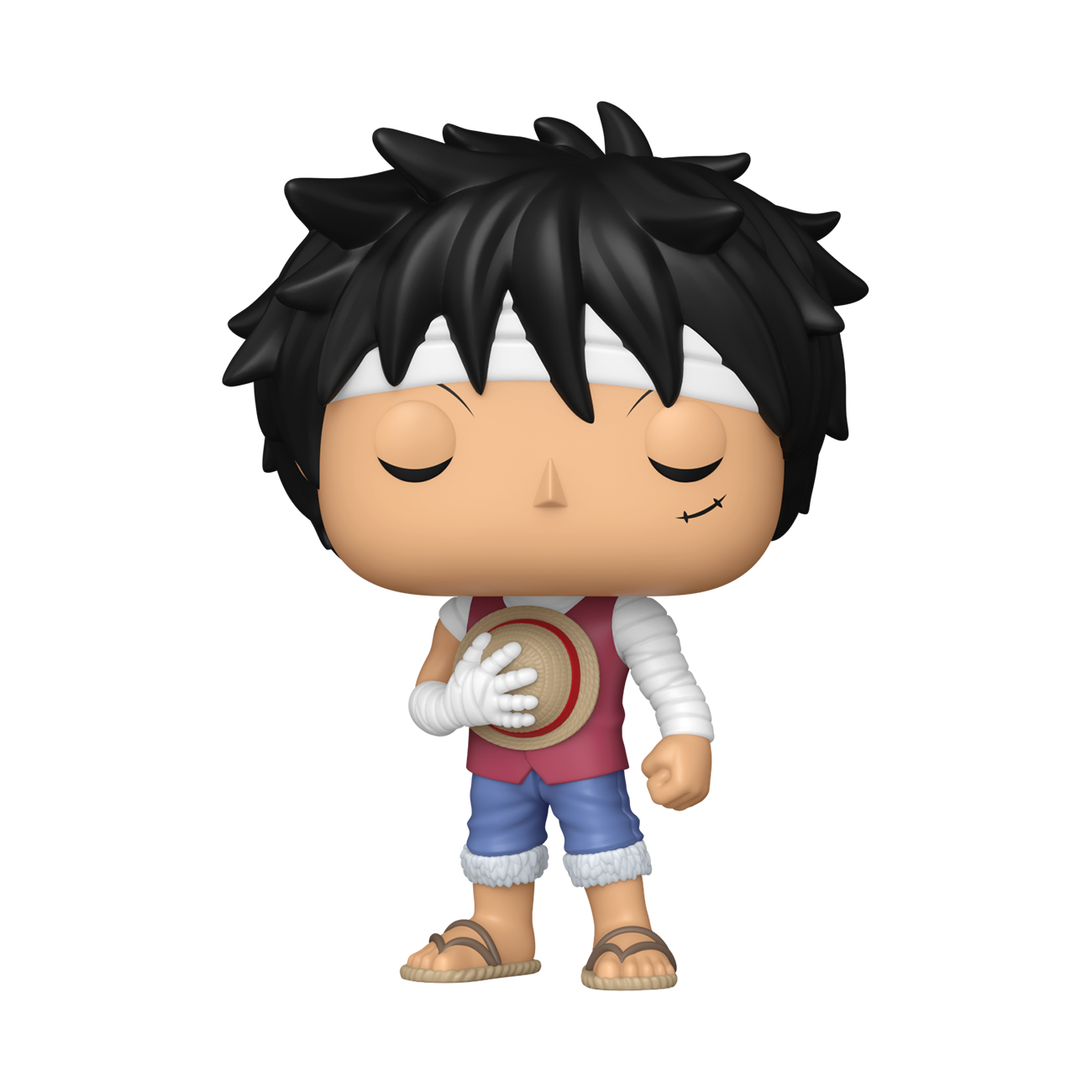 Pop! Monkey D. Luffy (Marineford Memorial) with Pop! Protector