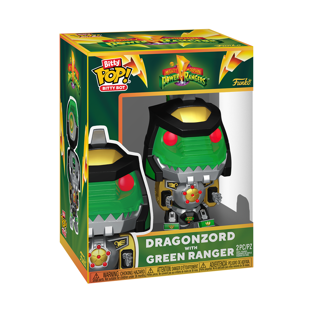 Bitty Pop! Bitty Bot Dragonzord with Green Ranger