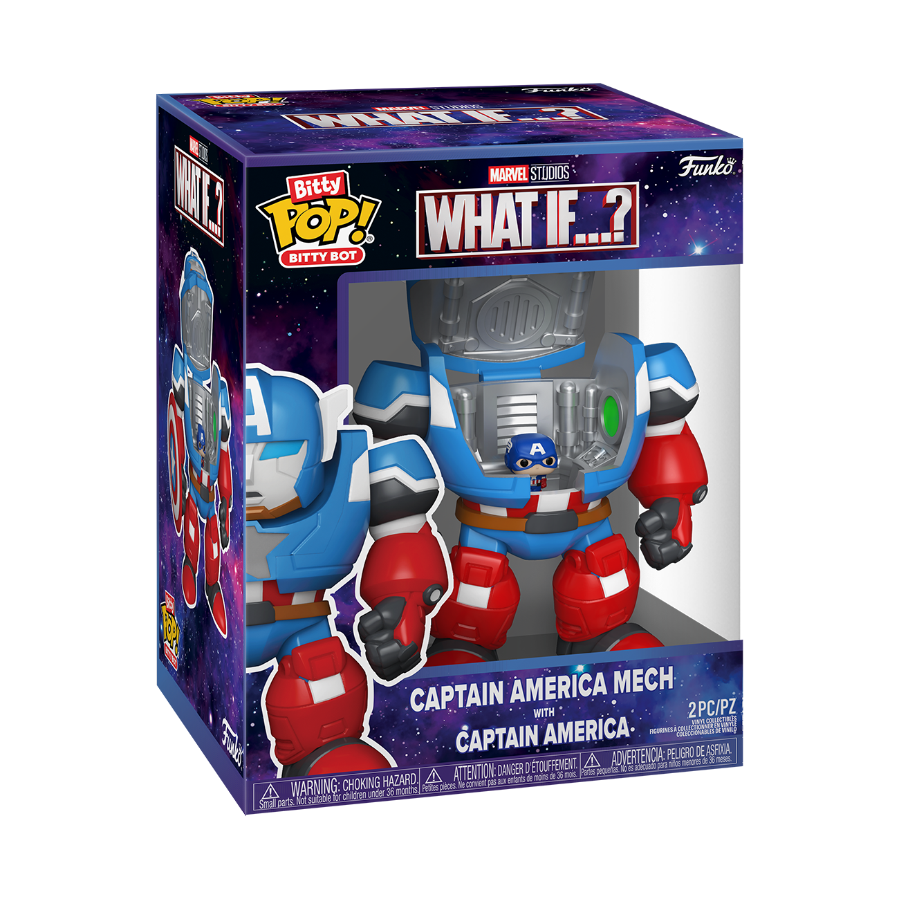 Bitty Pop! Bitty Bot Captain America Mech with Captain America