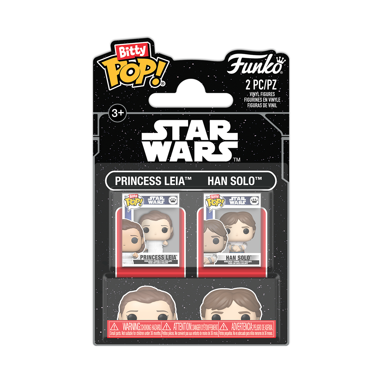 Bitty Pop! Princess Leia & Han Solo 2-Pack