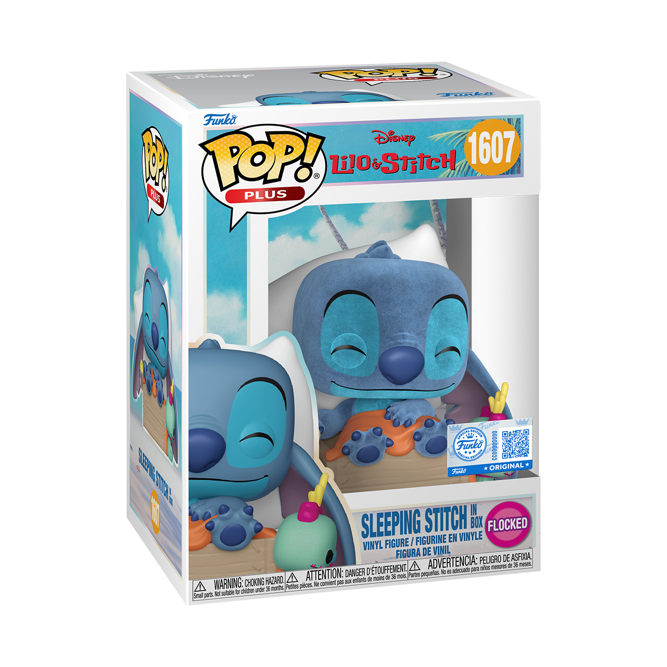 Pop! Plus Sleeping Stitch in Box (Flocked)