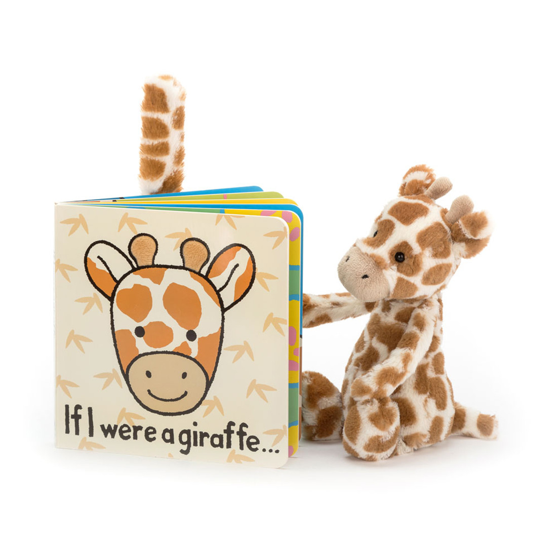 If I Were A Giraffe Book and Bashful Giraffe Small