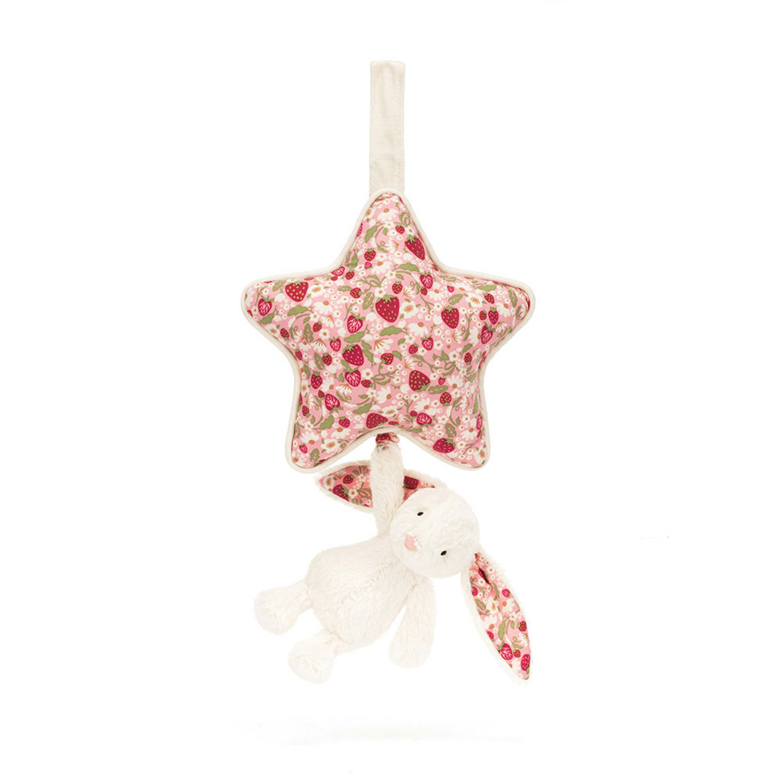Blossom Cream Bunny 'Berry' Musical Pull