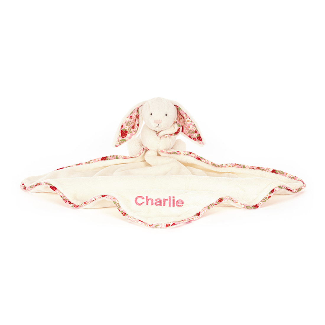 Personalised Blossom Cream Bunny 'Berry' Soother