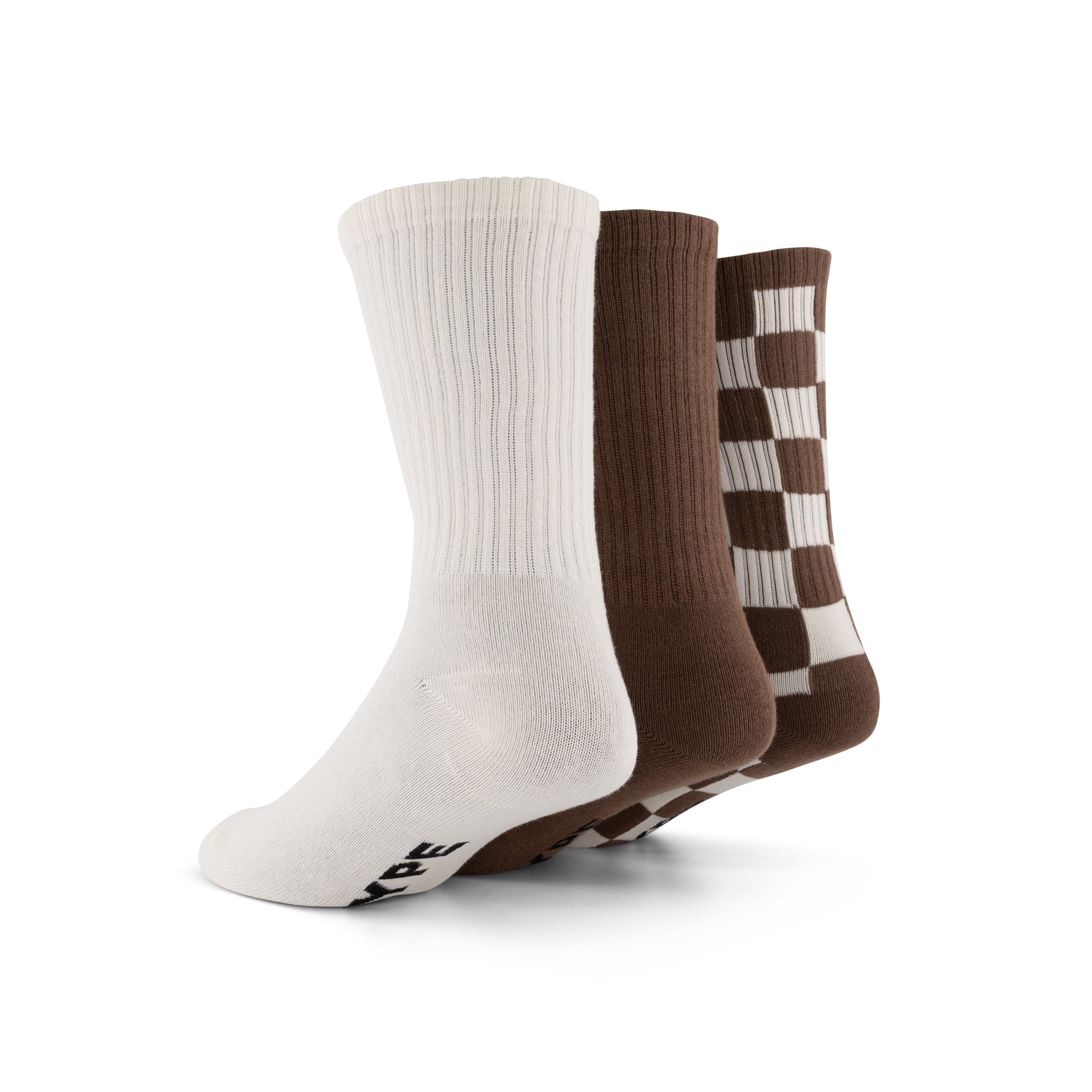 Hype DC Checker Crew Socks 3-Pack