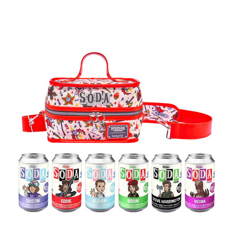 STRANGER THINGS 6-PACK VINYL SODA WITH COOLER