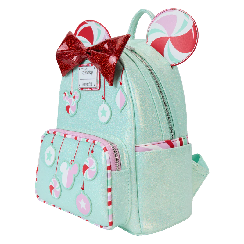 MINNIE HOLIDAY PEPPERMINT ORNAMENTS MINI BACKPACK - DISNEY
