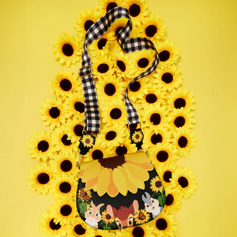 SUNFLOWER STRAP CROSSBODY BAG - BAMBI