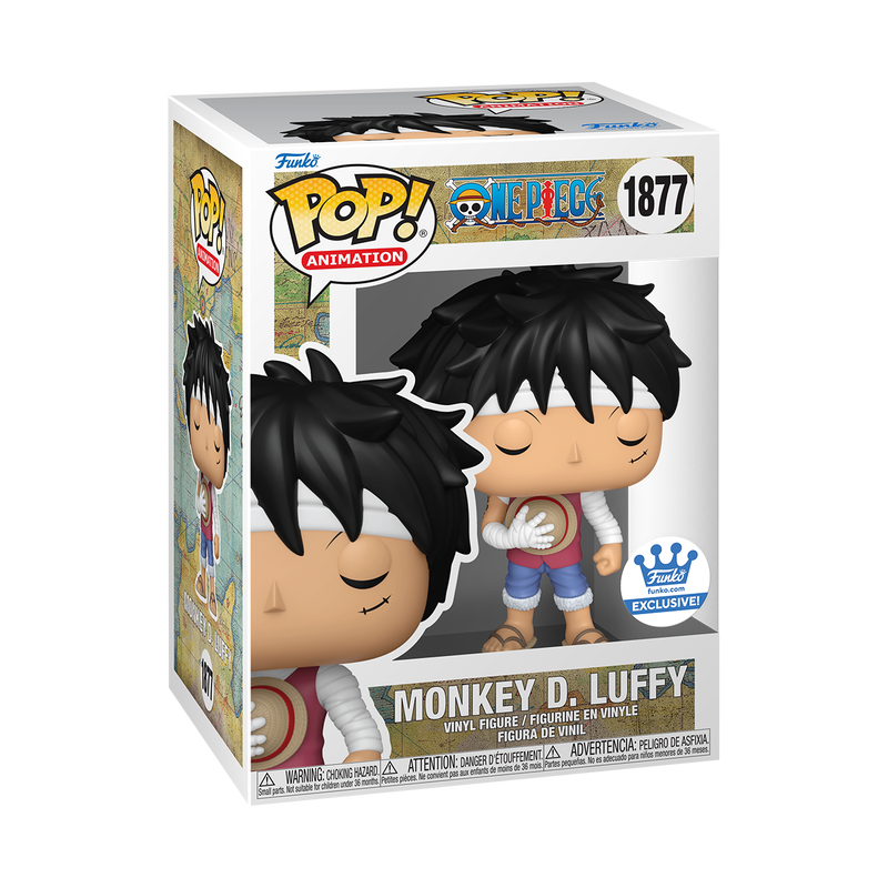 Pop! Monkey D. Luffy (Marineford Memorial) with Pop! Protector