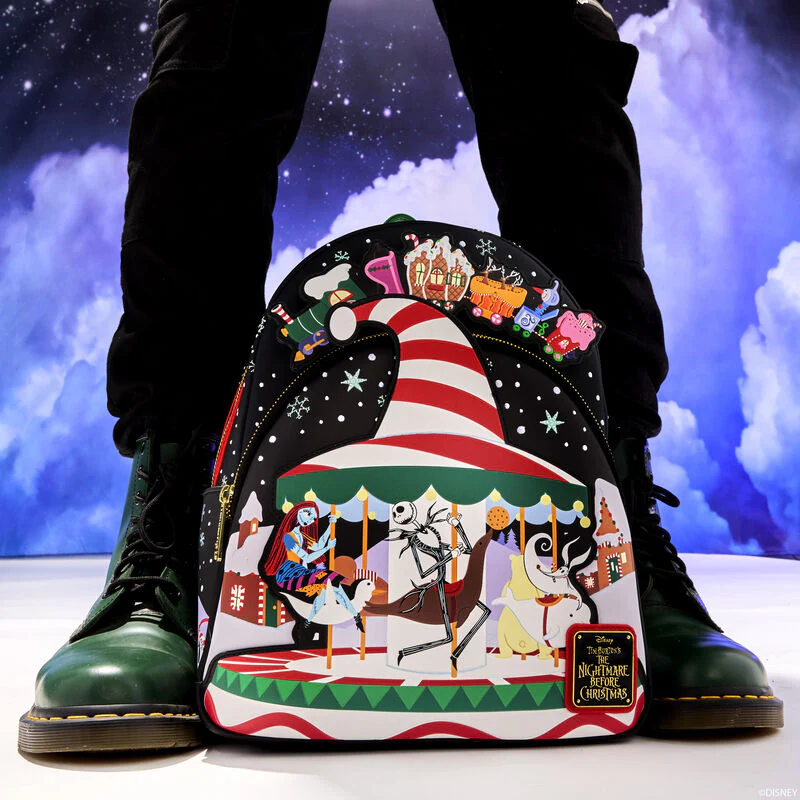 JOURNEY TO CHRISTMAS TOWN MINI BACKPACK - THE NIGHTMARE BEFORE CHRISTMAS