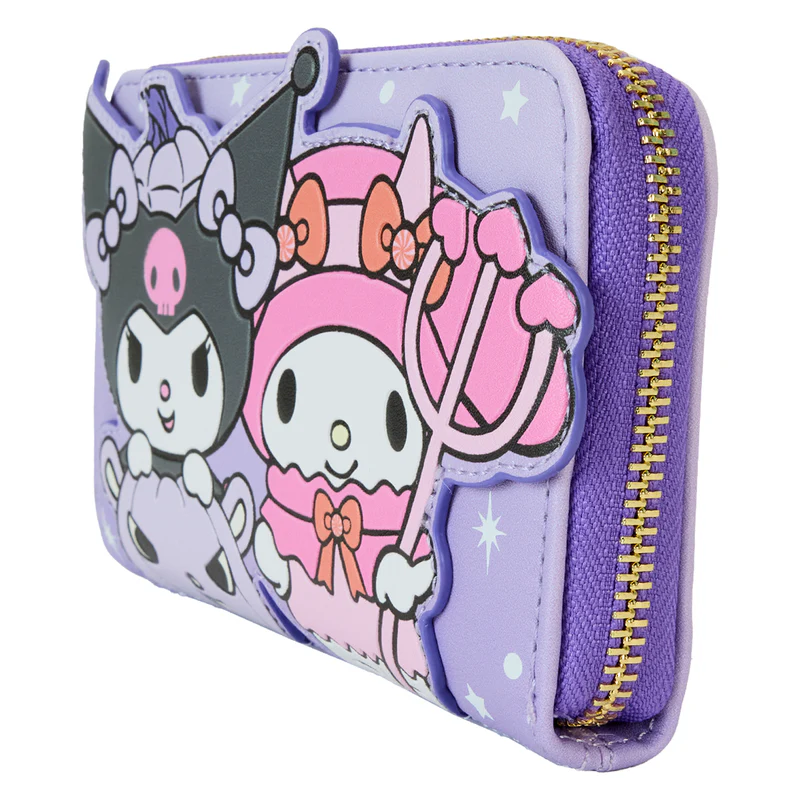 KUROMI PUMPKIN ZIP AROUND WALLET - SANRIO