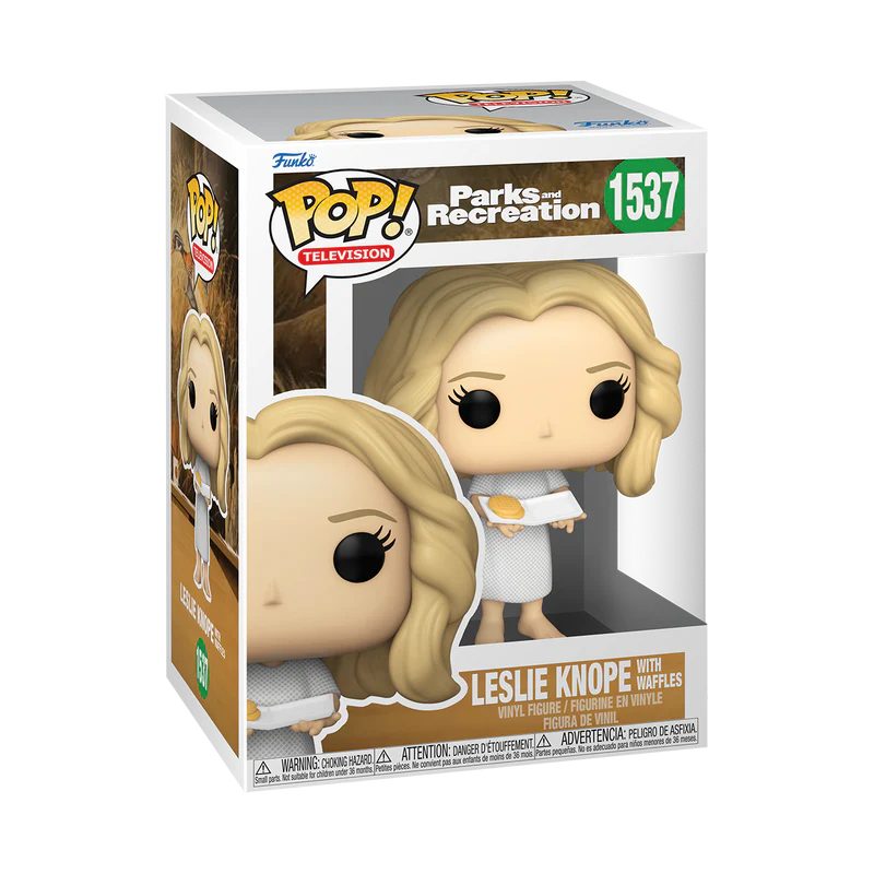LESLIE KNOPE WITH WAFFLES - PARKS AND RECREATION