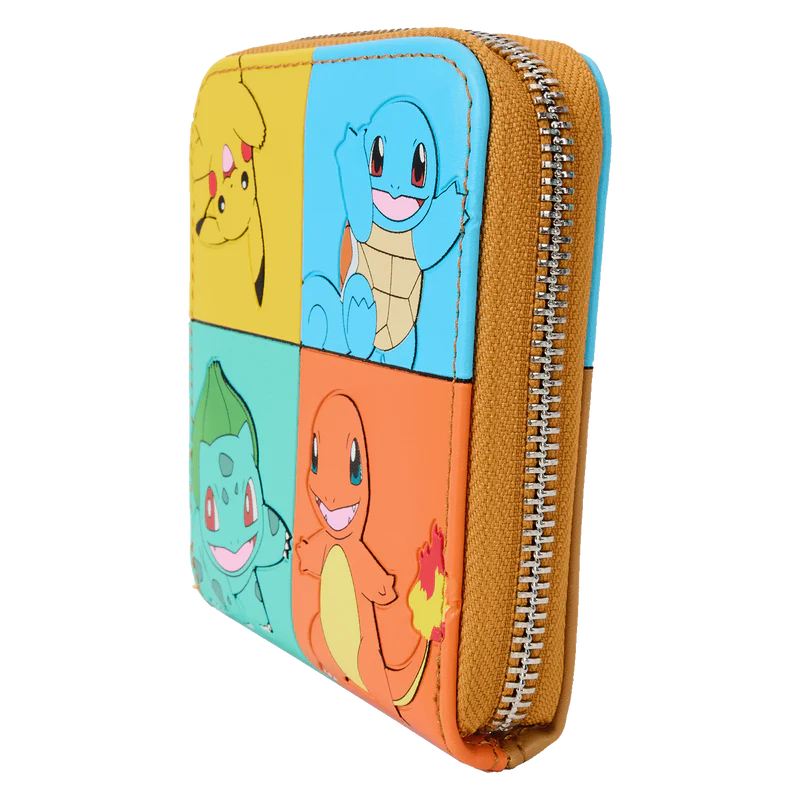 COLOUR BLOCK ZIP AROUND WALLET - POKÉMON