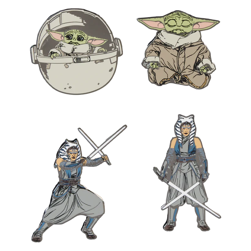 AHSOKA YODA 4-PACK PIN SET - STAR WARS