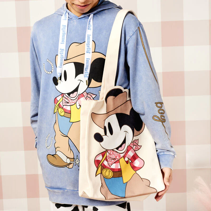 WESTERN MICKEY MOUSE CANVAS TOTE BAG - DISNEY