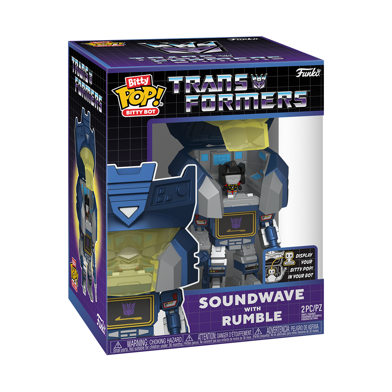 Bitty Pop! Bitty Bot Soundwave with Rumble