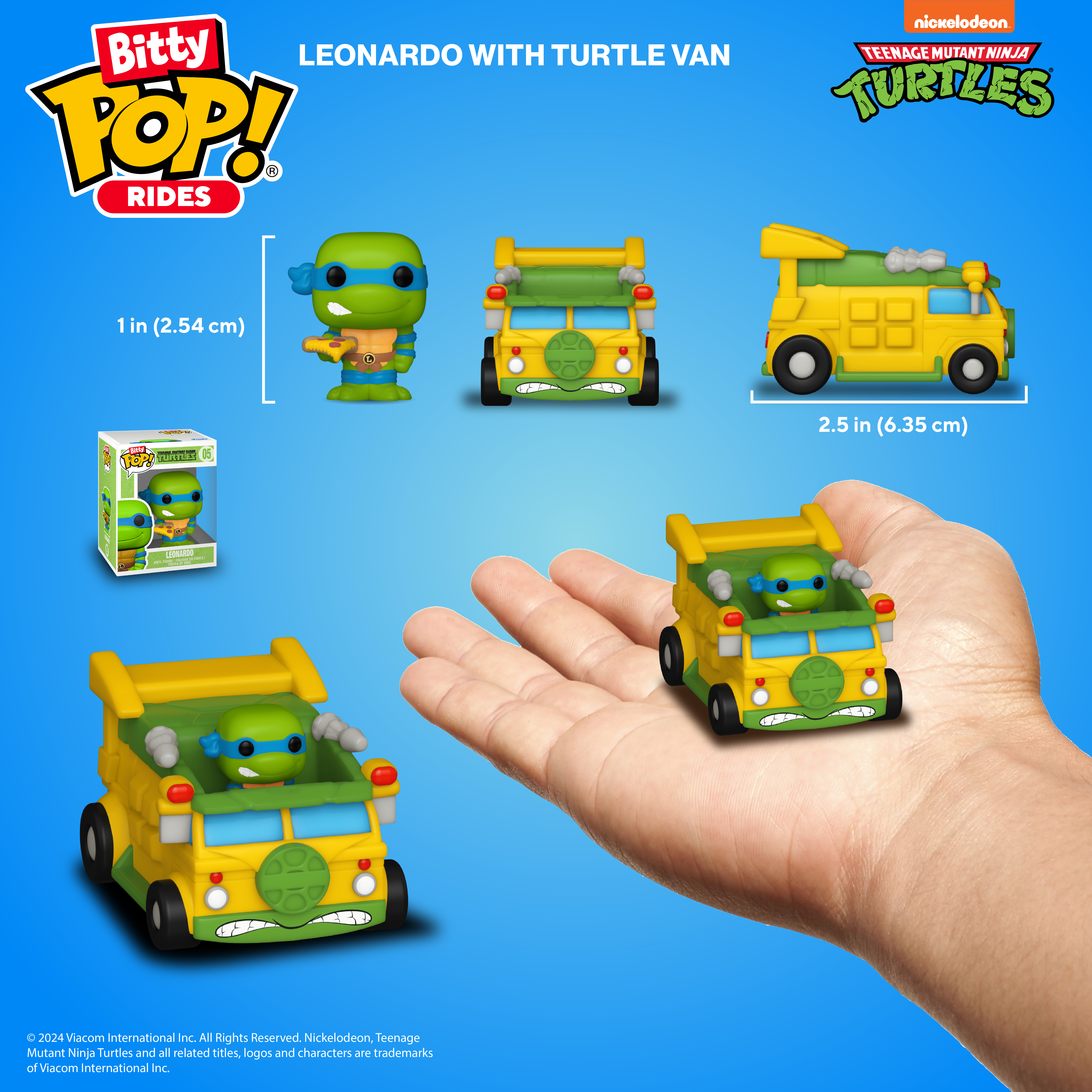 Bitty Pop! Rides Leonardo and Turtle Van
