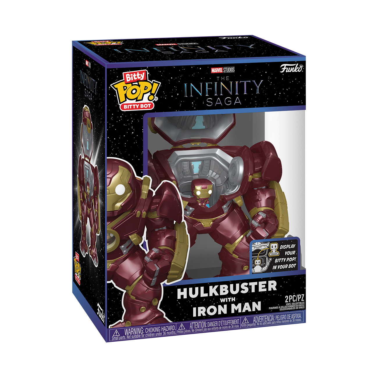 Bitty Pop! Bitty Bot Hulkbuster with Iron Man