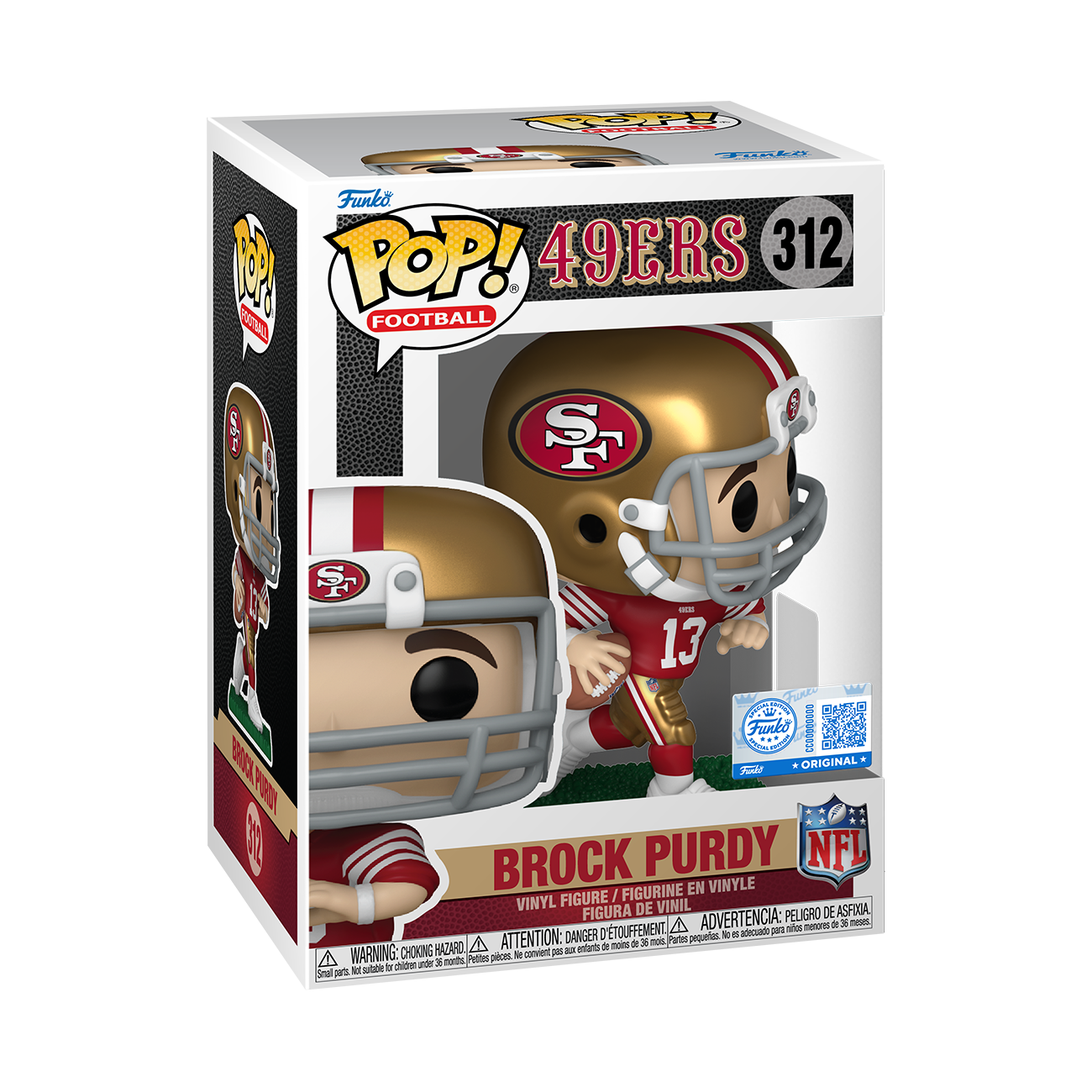 Pop! Brock Purdy (Red & Gold Uniform)
