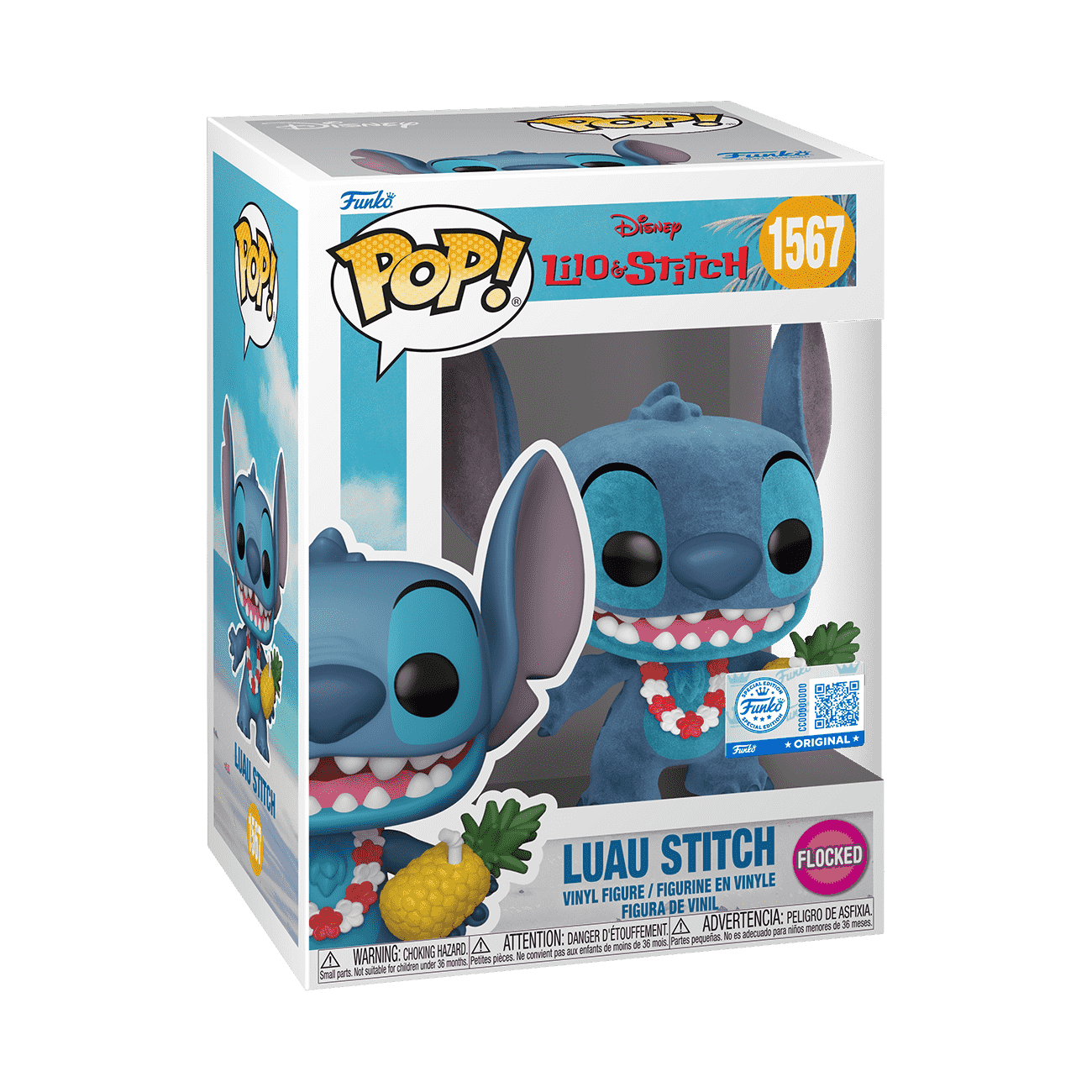 Pop! Luau Stitch (Flocked)