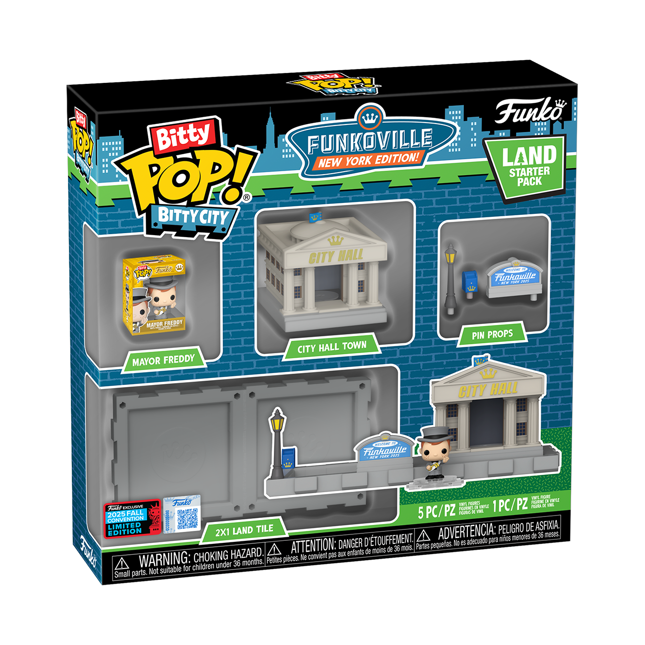 Bitty Pop! Bitty City Funkoville New York Edition Land Starter Pack