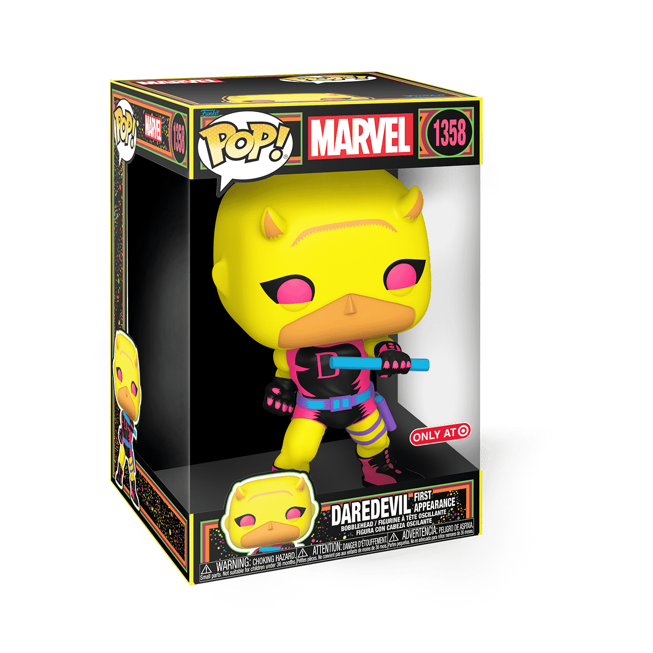 Pop! Jumbo Daredevil (Yellow & Red) (Black Light)