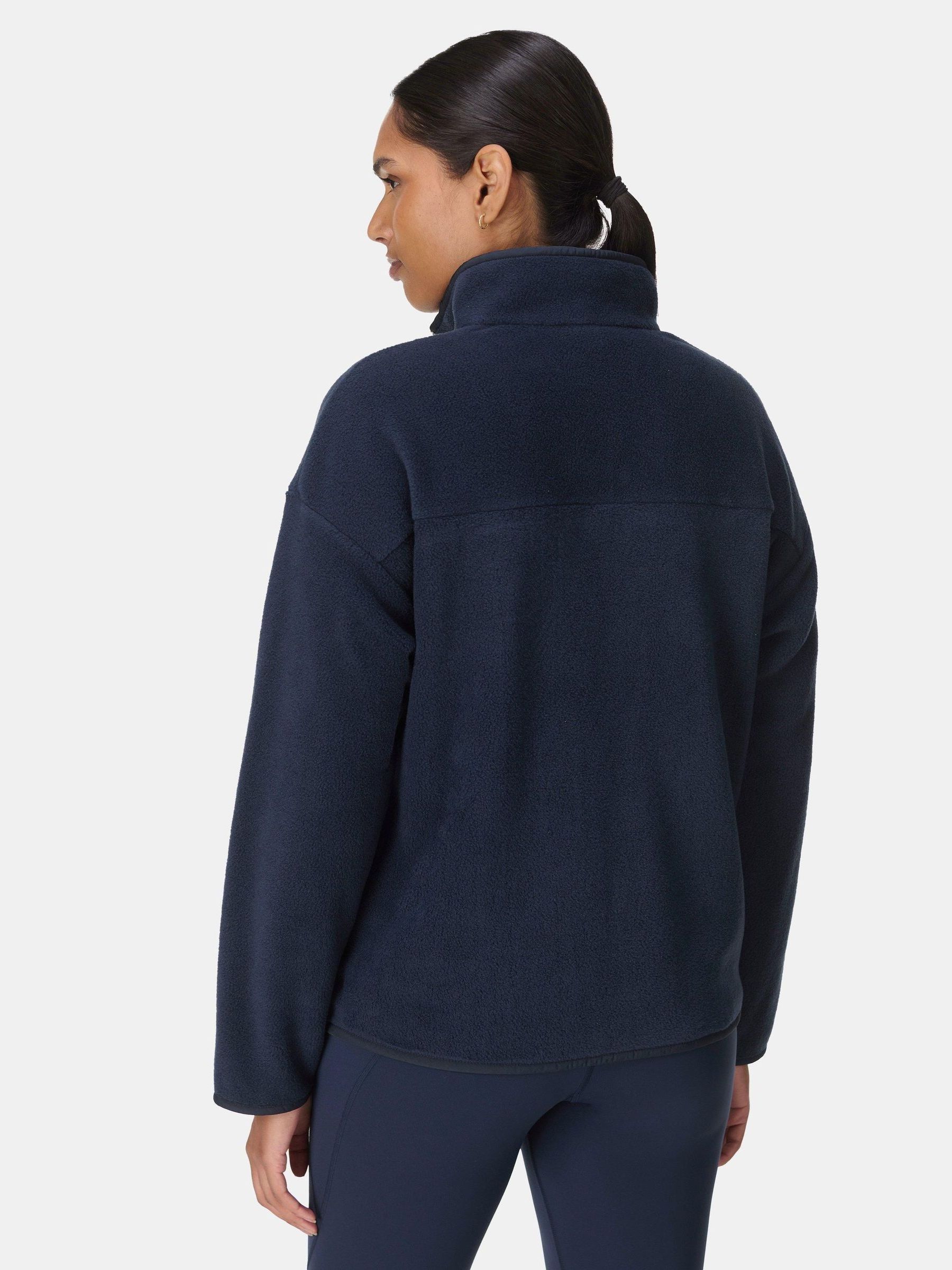 Sweaty Betty Blue Mallow Half Zip Fleece