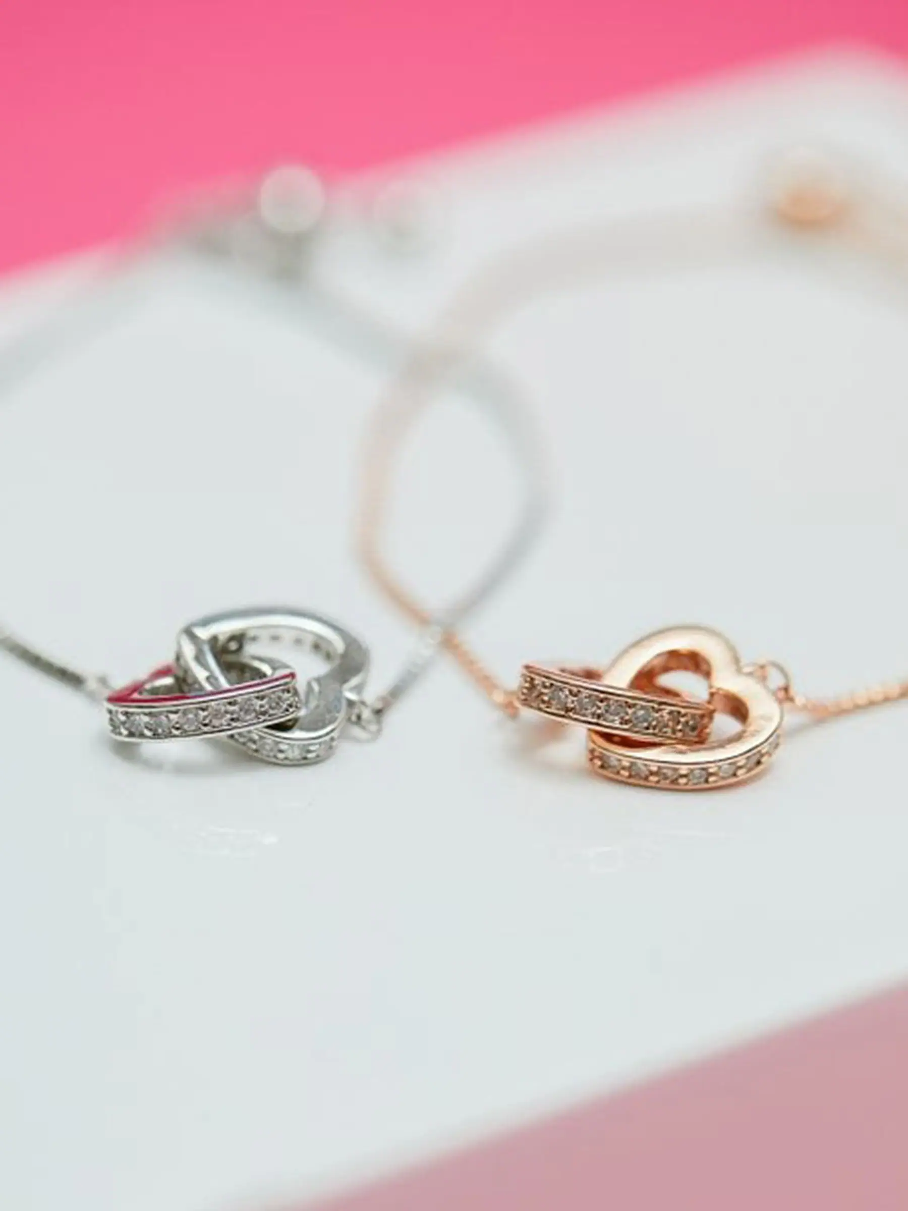 Jon Richard Silver Tone Crystal Heart Bracelet