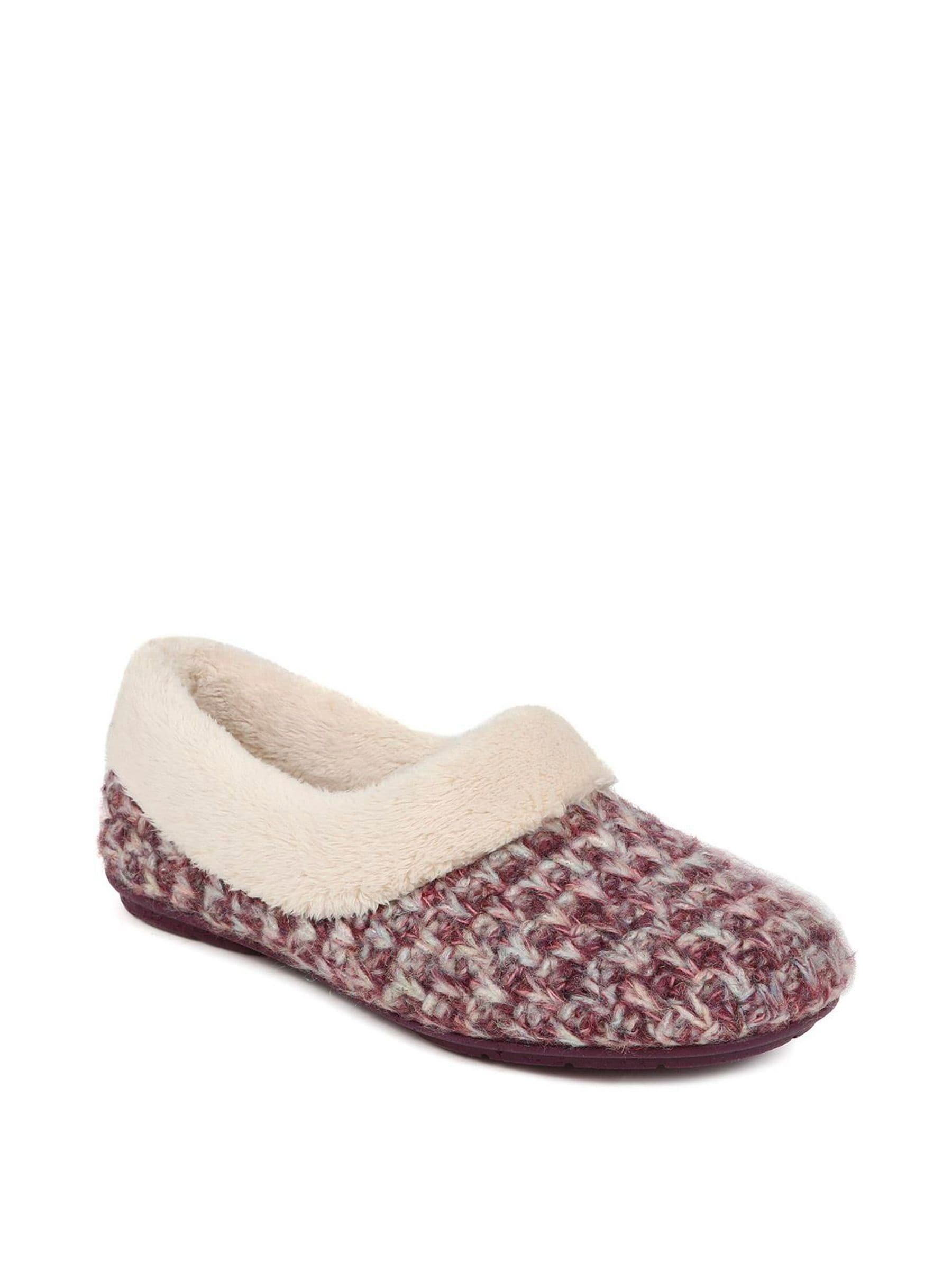 Jones Bootmaker Purple Faux-Fur-Lined Slippers