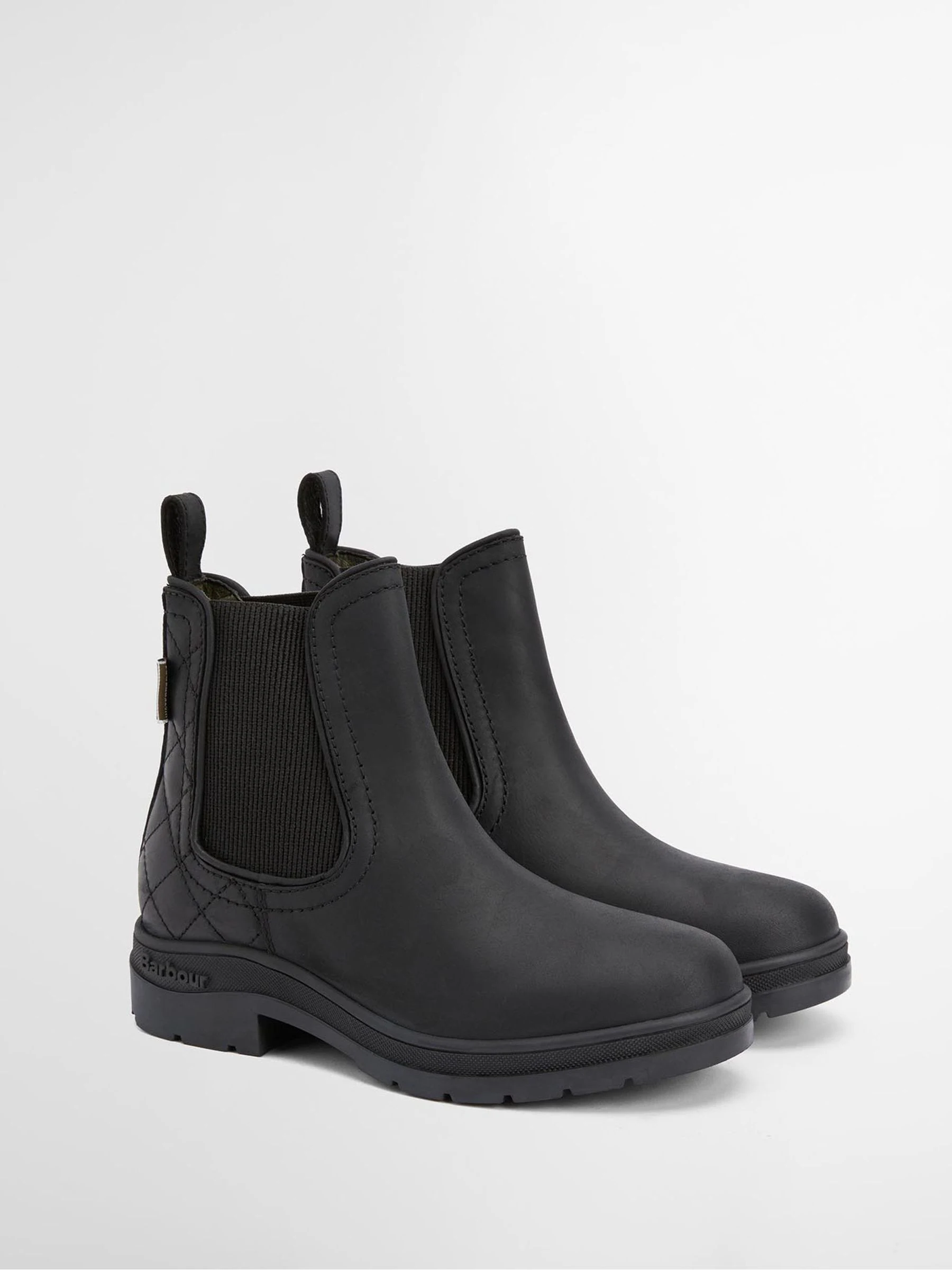 Barbour® Black Amble Leather Chelsea Boot