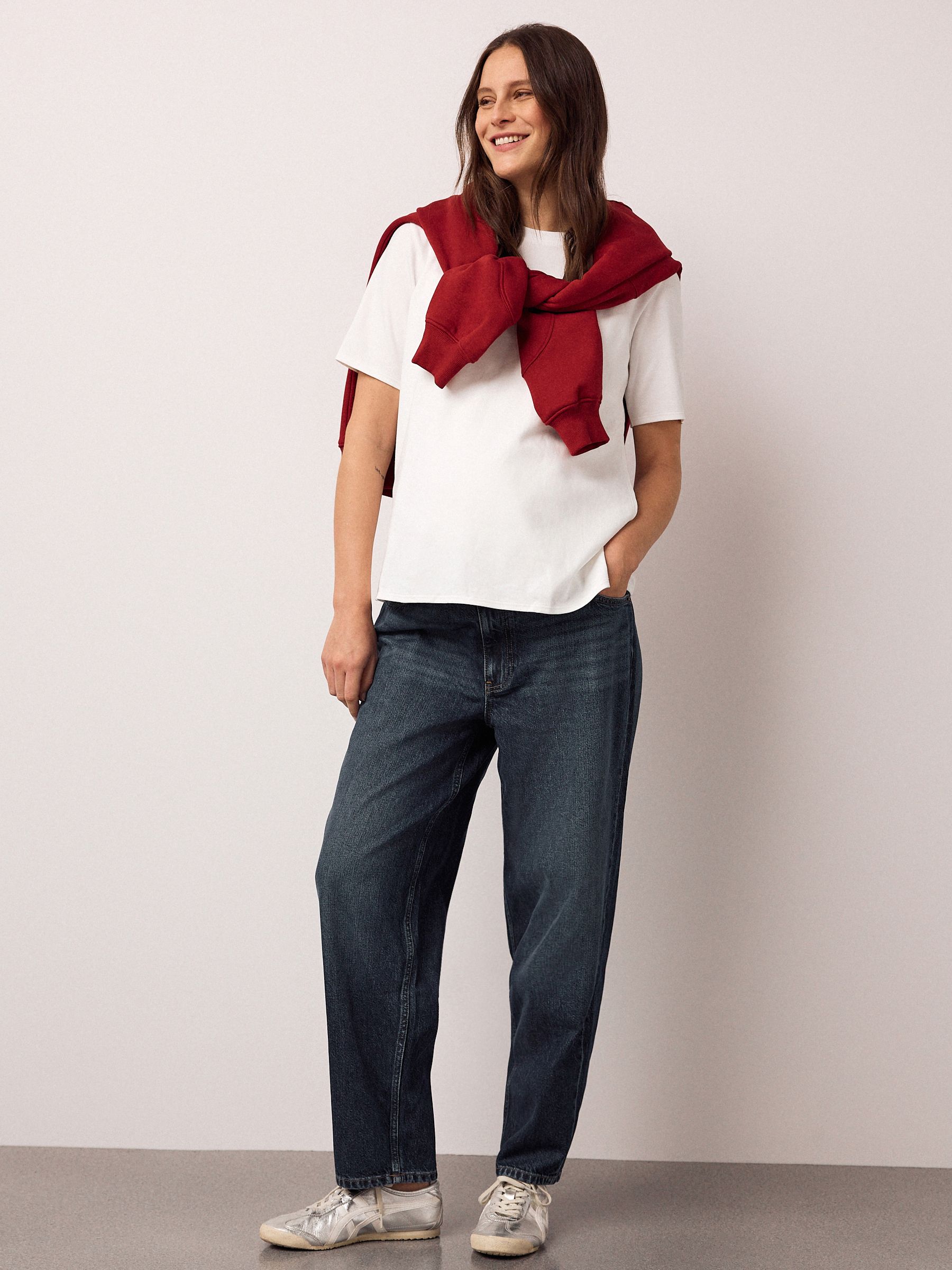 Indigo Maternity Barrel Denim Jeans