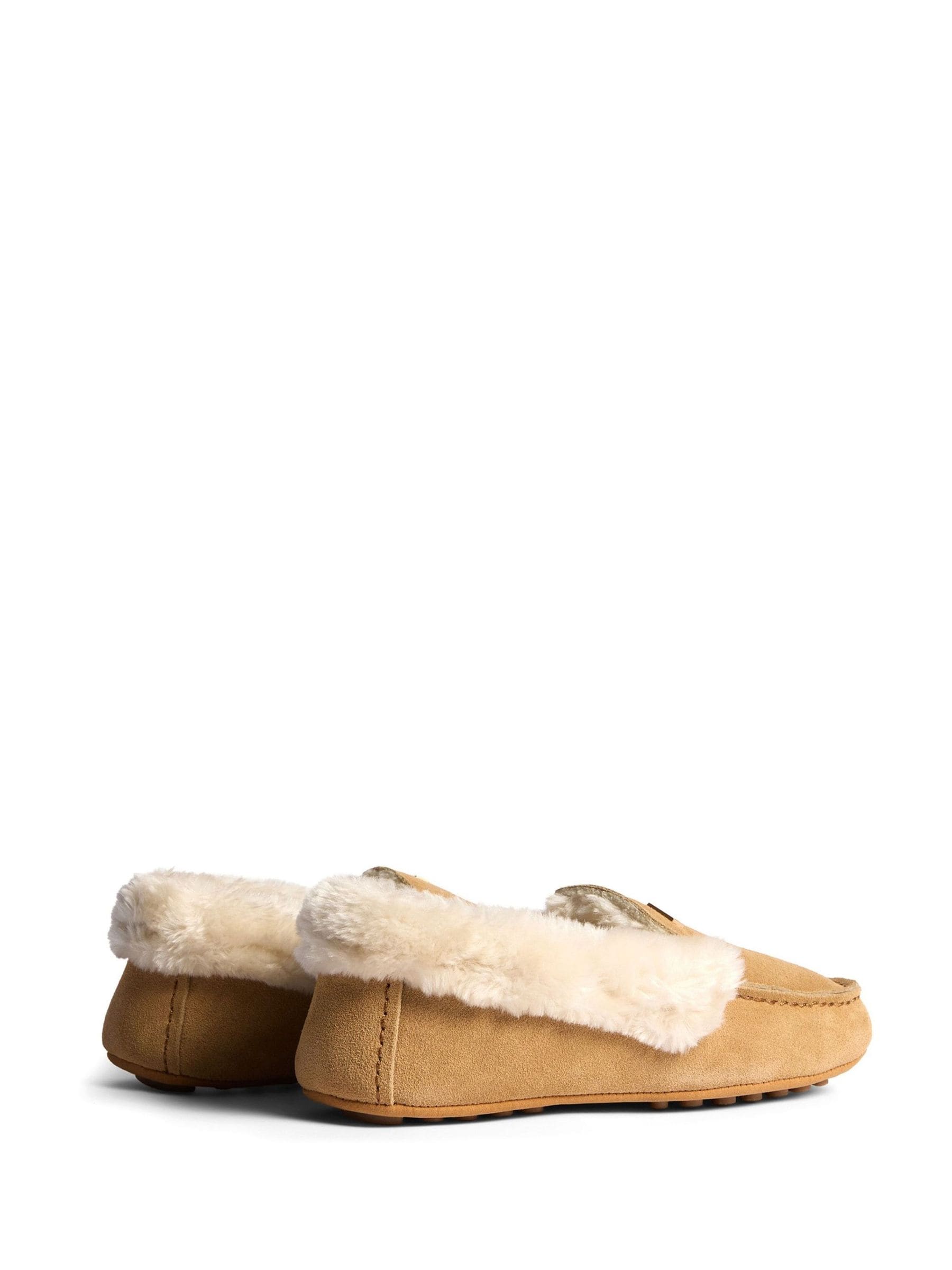 Hunter Womens Moccasin Sherpa Slippers