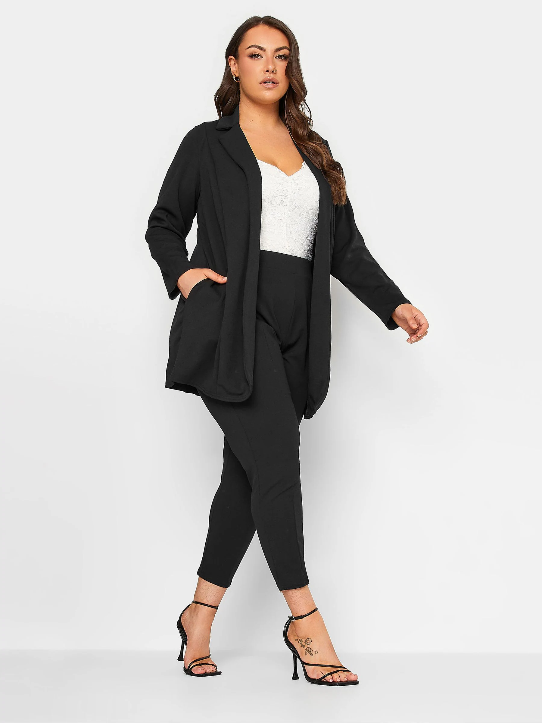 Yours Curve Black Limited Blazer