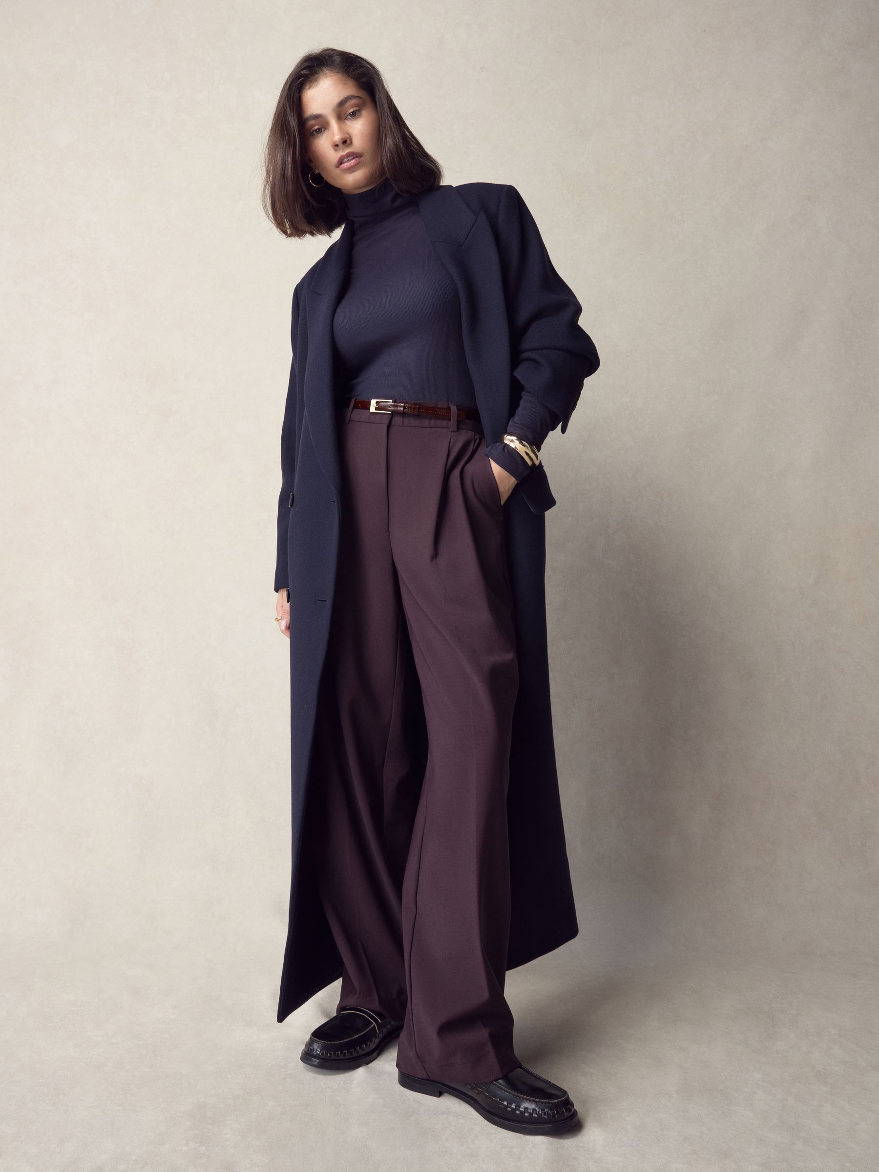 Berry Red N. Premium Skinny Made In Italy Leather Belt