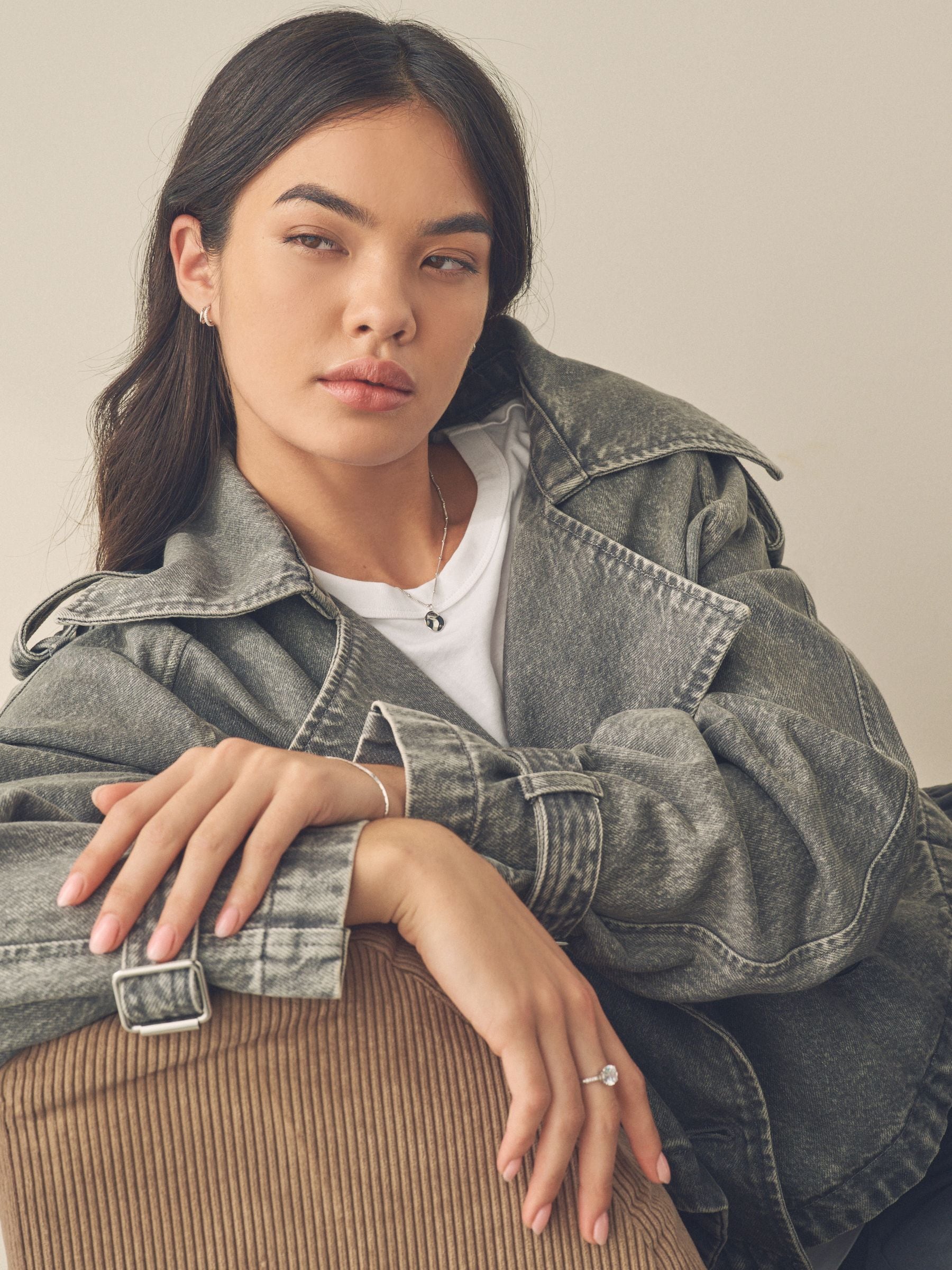 Sterling Silver Double Hoop Earrings