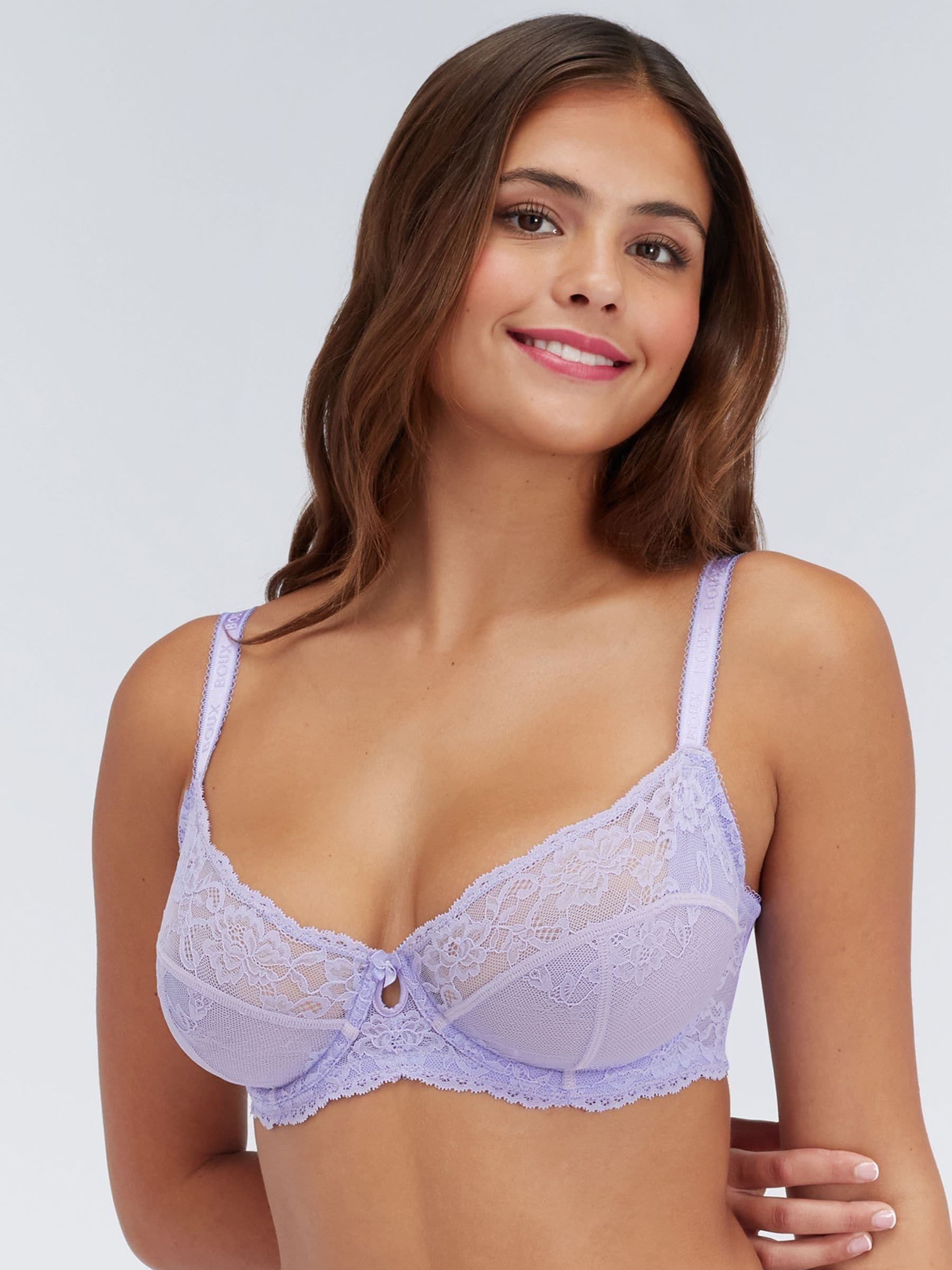 Boux Avenue Lavender Gracie Sheer Lace Balconette Bra