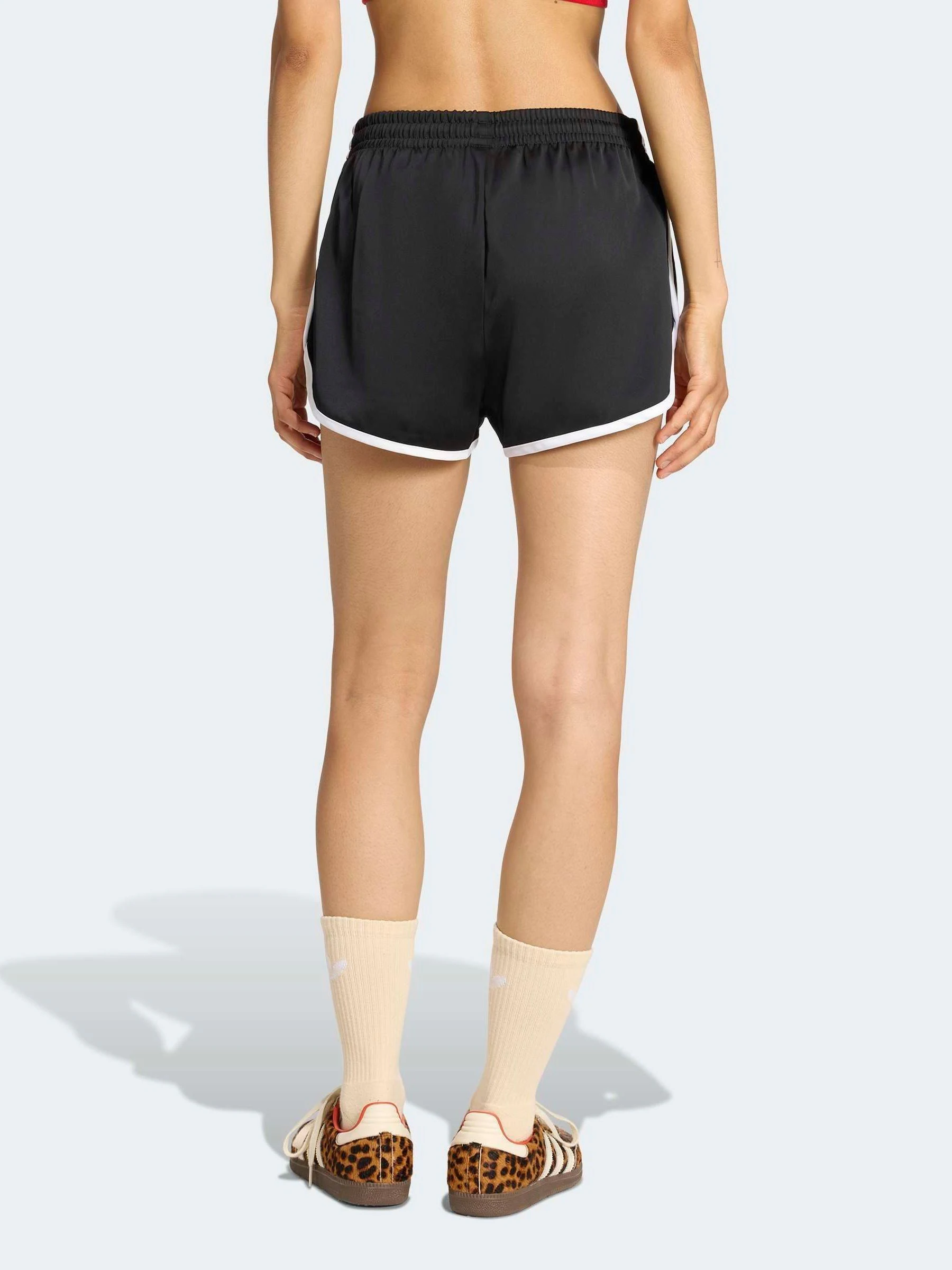 adidas originals Black 3 Stripes Sprinter Shorts