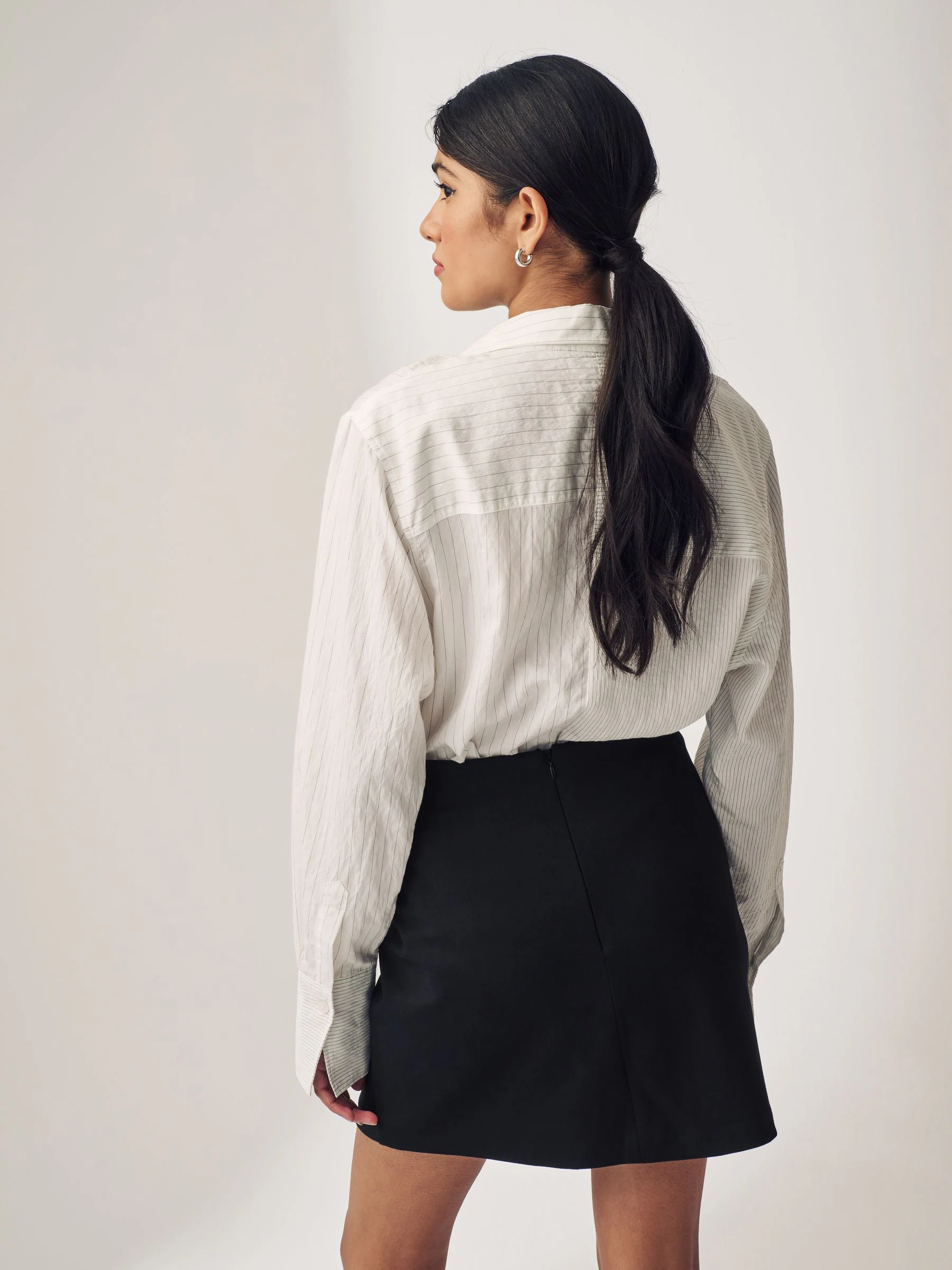 Black Premium Jersey Mini Skirt