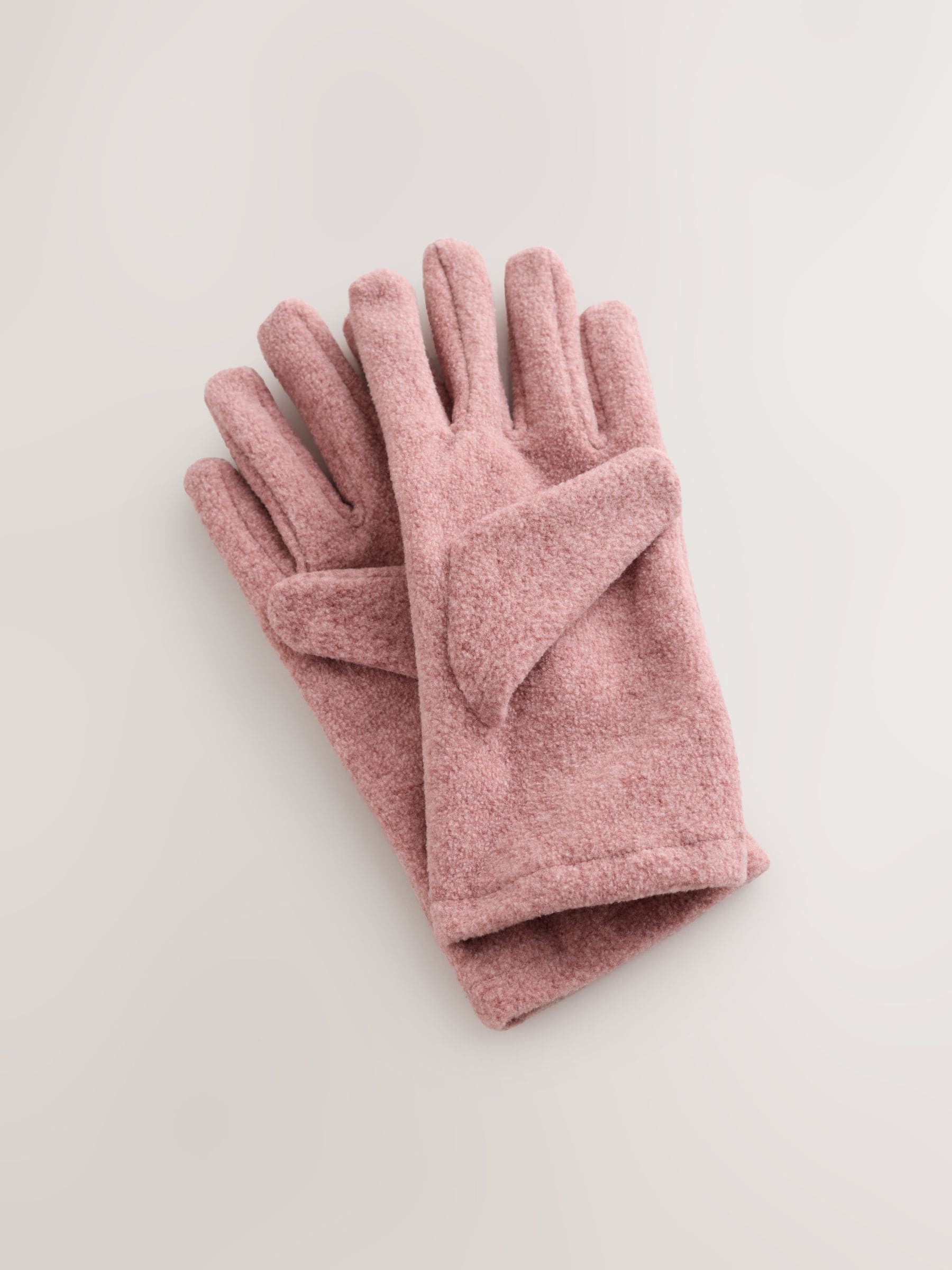 Pink Fleece Gloves